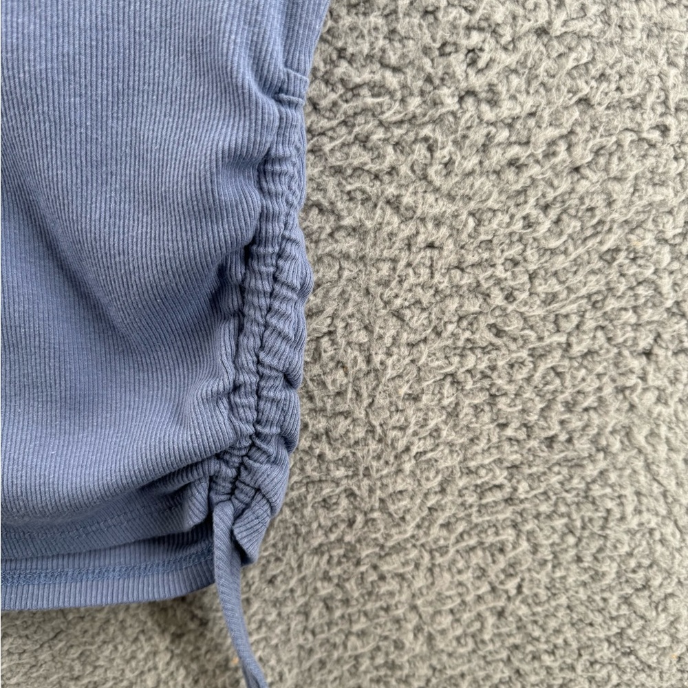 Sky And Sparrow Crop Button Front Cinch Side Ligh… - image 4